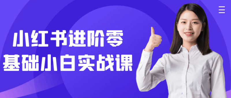 小红书进阶零基础小白实战课-渡漳网