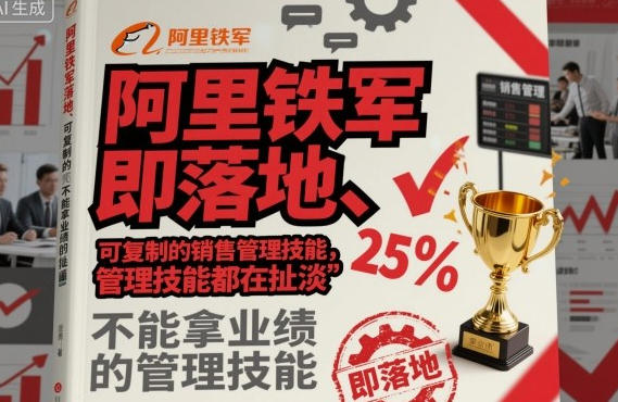 阿里铁军即落地、可复制的销售管理技能，不能拿业绩的管理技能都在扯淡-渡漳网