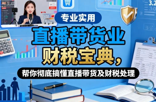 直播带货业财税宝典,帮你彻底搞懂直播带货及财税处理-渡漳网