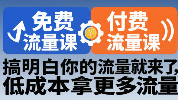 拼多多免费流量课+付费流量课，低成本拿更多流量-渡漳网