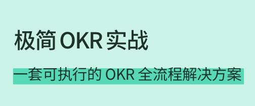 《极简OKR实战》一套可执行的OKR全流程解决方案-渡漳网