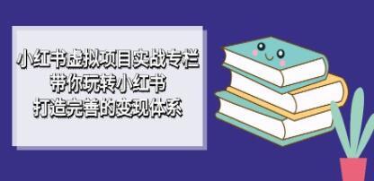 《小红书虚拟项目实战专栏》带你玩转小红书，打造完善的变现体系-渡漳网