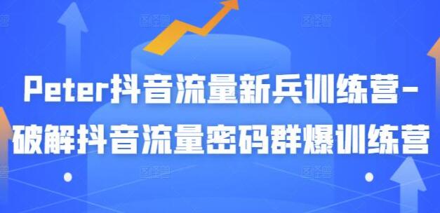 《PETER抖音流量新兵训练营》破解抖音流量密码群爆训练营-渡漳网