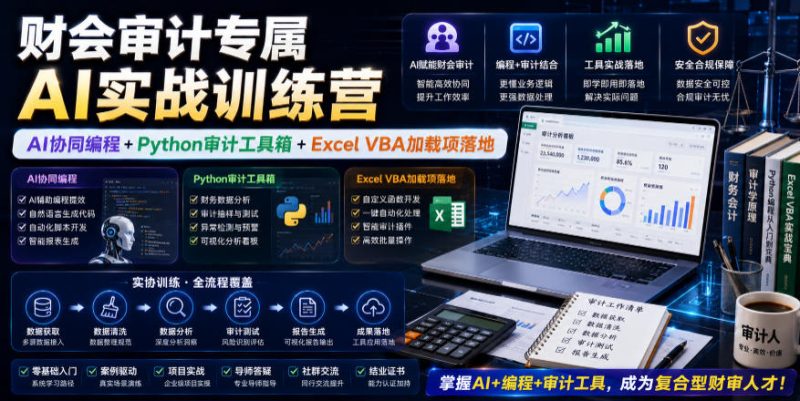 财会审计专属AI实战训练营-渡漳网