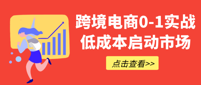 跨境电商0-1实战低成本启动市场-渡漳网