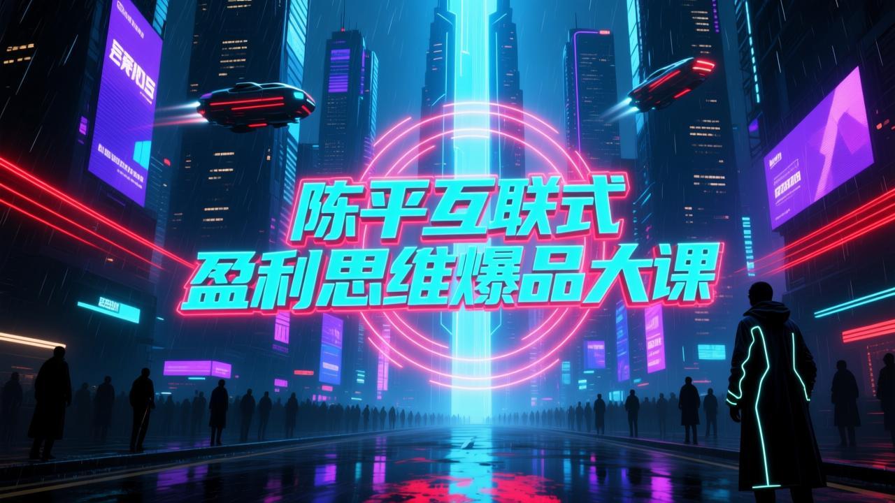 陈平互联式盈利思维爆品大课