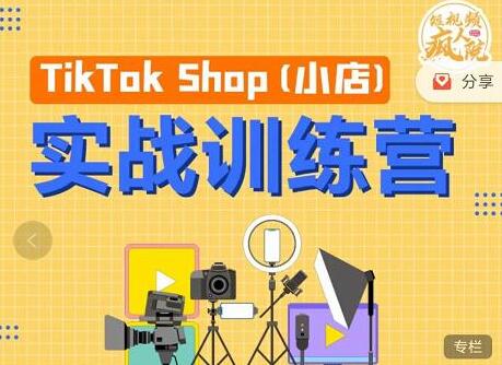 疯人院《TIKTOK SHOP小店实战训练营》海外小店带货,从0到1掌握TK小店运营-渡漳网