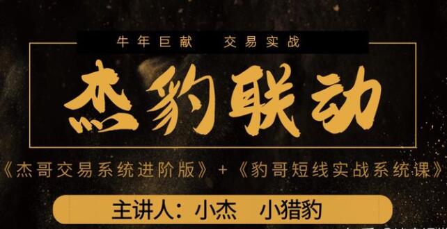 杰豹联动系统课《豹哥短线实战系统课》和《杰哥交易系统进阶版》视频教程-渡漳网