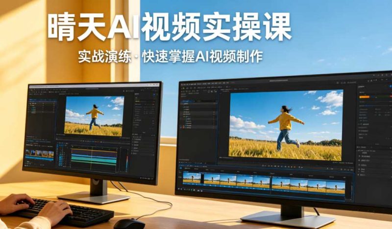 晴天AI视频实操课-渡漳网