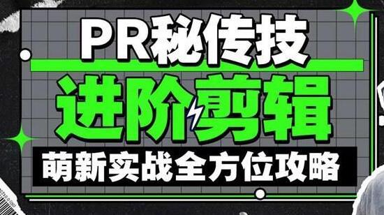 PR秘传技教程《进阶剪辑的全方位攻略》玩转PR剪辑视频教学-渡漳网