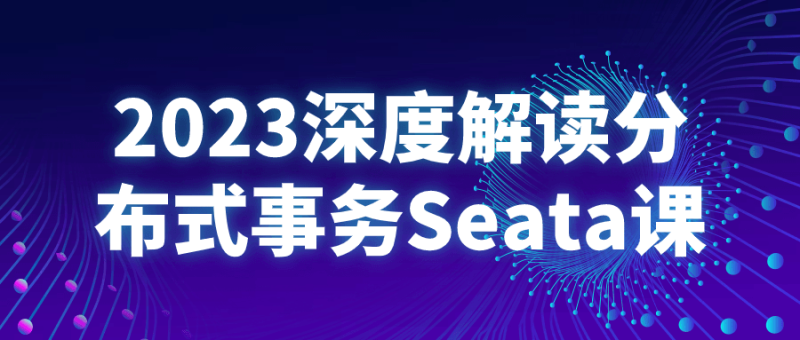 2023深度解读分布式事务Seata课-渡漳网