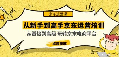 《从新手到高手京东运营培训》从基础到高级玩转京东电商平台-渡漳网