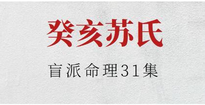 癸亥苏氏《盲派命理》视频-渡漳网