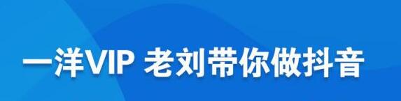 一洋电商《抖音VIP》抖音流量逻辑,变现规划,商业定位,文案技巧等-渡漳网
