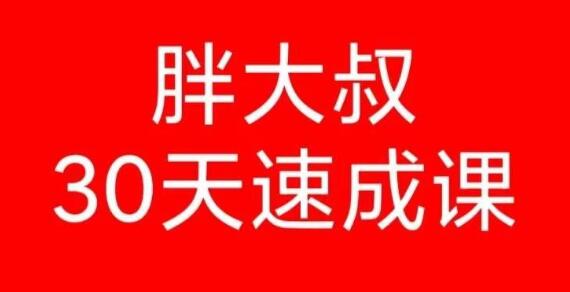 《胖大叔绝密炒股课程》30天速成班第一期+第二期-渡漳网