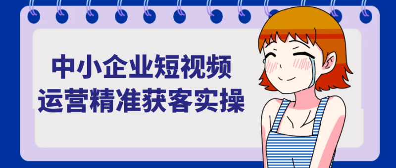 中小企业短视频运营精准获客实操-渡漳网