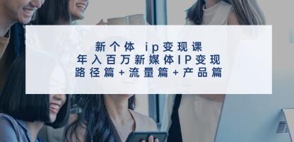 《新个体ip变现课》年入百万新媒体IP变现-渡漳网