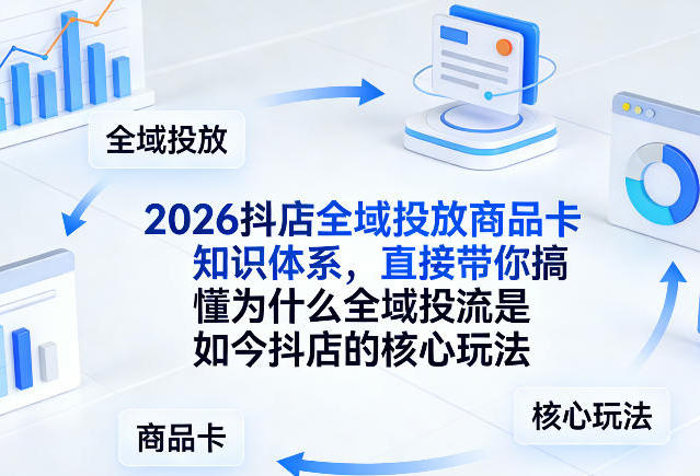 抖店全域投放商品卡知识体系,搞懂抖店的核心玩法-渡漳网