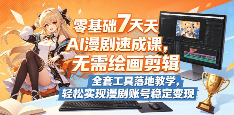 零基础7天AI漫剧速成课-渡漳网