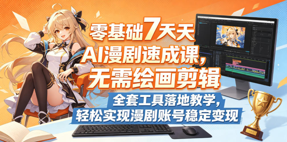 零基础7天AI漫剧速成课