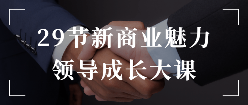 29节新商业魅力领导成长大课-渡漳网