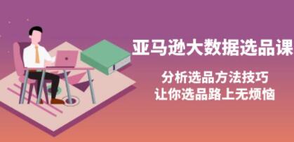 《亚马逊大数据选品课》分析选品方法技巧，让你选品路上无烦恼-渡漳网