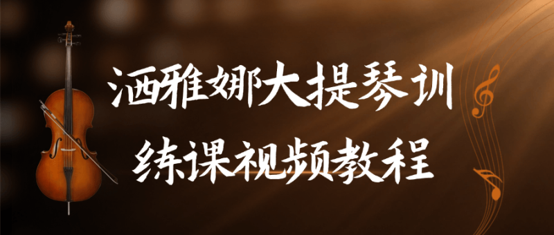 洒雅娜大提琴训练课视频教程-渡漳网
