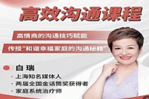 白瑞《高效沟通》高情商的沟通技巧赋能-渡漳网