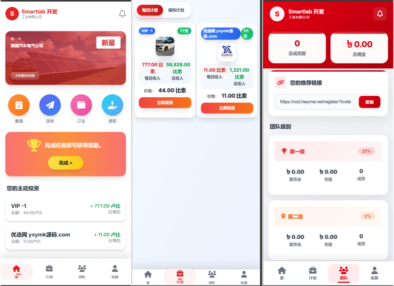 海外汽车电气投资理财源码/三级分销/可自定义产品-渡漳网
