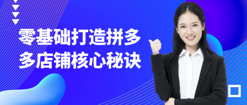 零基础打造拼多多店铺核心秘诀-渡漳网