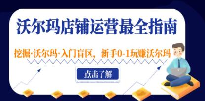《沃尔玛店铺运营最全指南》挖掘沃尔玛入门盲区,新手0-1玩赚沃尔玛-渡漳网