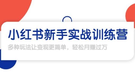 龟课-小红书新手实战训练营，轻松玩转小红书月赚过万-渡漳网