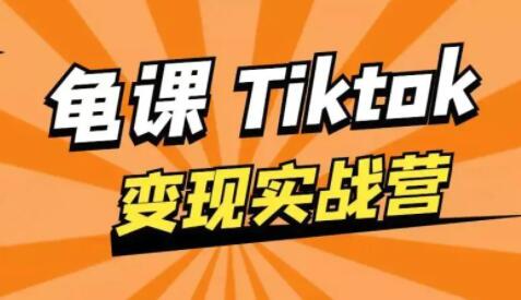 龟课-TikTok变现实战训练营 第1期 多种变现模式，轻松赚美刀-渡漳网