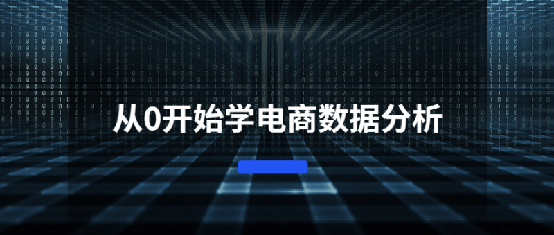 从0开始学电商数据分析-渡漳网