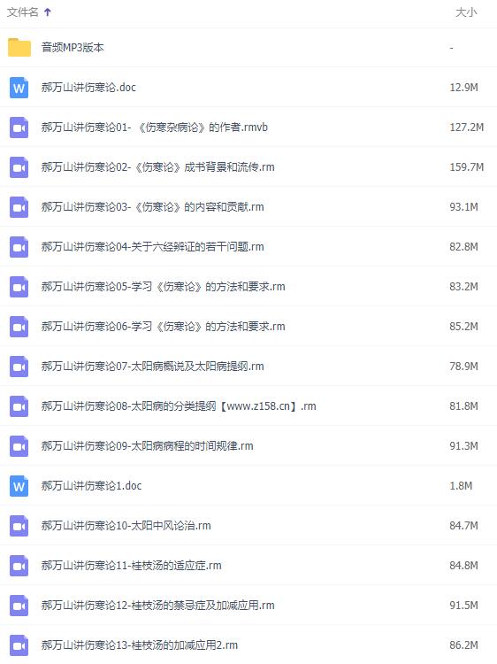 郝万山讲伤寒论,郝万山伤寒论讲座全集共70集-渡漳网