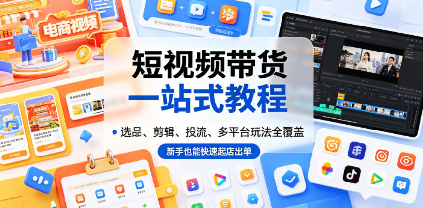 短视频带货一站式教程