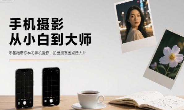 手机摄影从小白到大师，零基础带你学习手机摄影-渡漳网