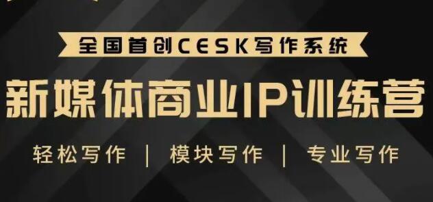 自媒体运营培训课程,新媒体商业IP训练营,轻松写作赚钱-渡漳网