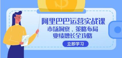 《阿里巴巴运营实战课》1688市场洞察、策略布局、业绩增长全攻略-渡漳网