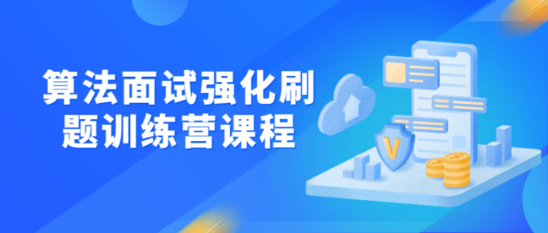 算法面试强化刷题训练营课程-渡漳网