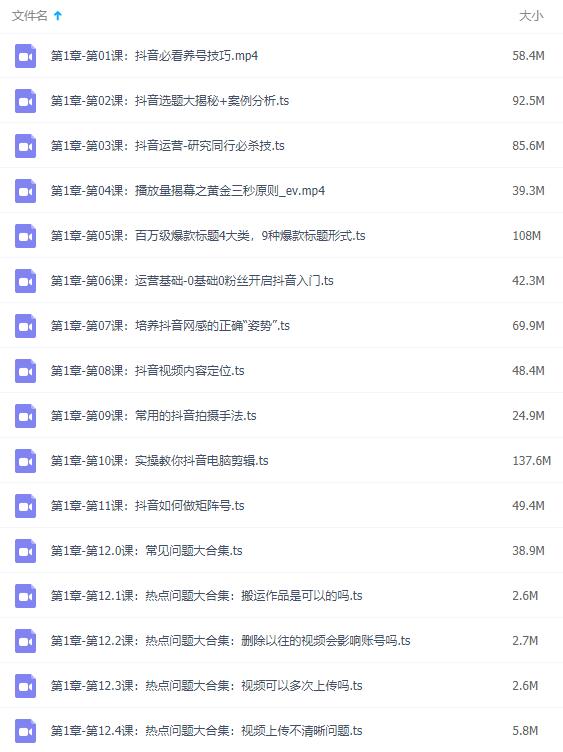 玩转抖音教程,抖音运营实战教程:从小白到赚钱大神-渡漳网