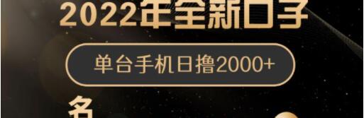 《全新口子京东小项目》手机批量搬砖玩法,一部手机日撸2000+-渡漳网