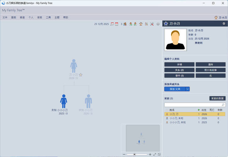 族谱制作工具My Family Tree v16.0.1.0绿色版-渡漳网