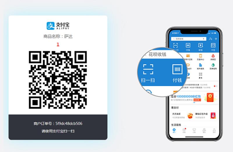 支付宝当面付打赏系统源码-渡漳网