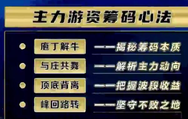 炒股教程《主力游资筹码心法》牛散特训营-渡漳网