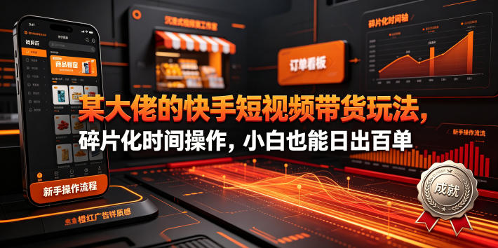 阿宝烨快手短视频带货课-渡漳网