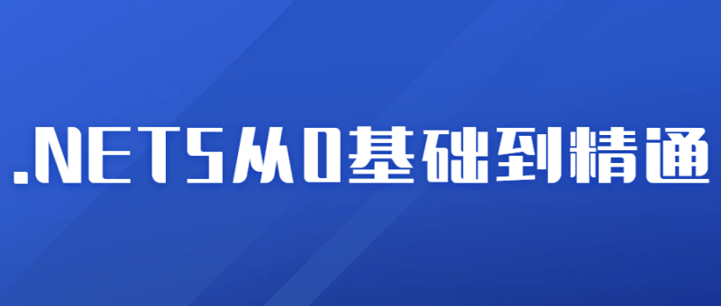2021年.NET5从0基础到精通-渡漳网