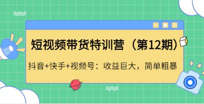 李鲆《抖音短视频带货训练营第12期》听话照做,保证出单-渡漳网