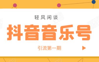 抖音音乐号怎样赚钱?抖音音乐号引流第一期,日入800+适合出单的玩法!-渡漳网