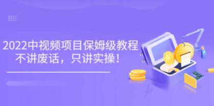 小淘《2022玩赚中视频保姆级教程》不讲废话,只讲实操-渡漳网